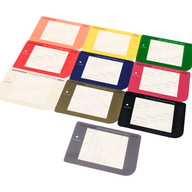 Replacement Screen Cover for Original Game Boy DMG Front Lens Facia GB Gameboy - Colour Selection - Easy Peel & Stick