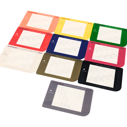 Replacement Screen Cover for Original Game Boy DMG Front Lens Facia GB Gameboy - Colour Selection - Easy Peel & Stick
