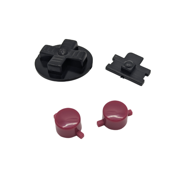 Buttons Keypads for Original Game Boy DMG - GB Gameboy A & B Buttons, D-pad and On/Off Switch (No silicone button pads)