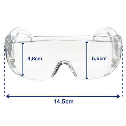 Dräger Safety Over Glasses X-pect 8110 Robust Eye Protection Goggles - Ideal Safety Glasses for Construction, Laboratory, Cycling Glasses, Safety Goggles for Mining, DIY, Healthcare - 1 Pair