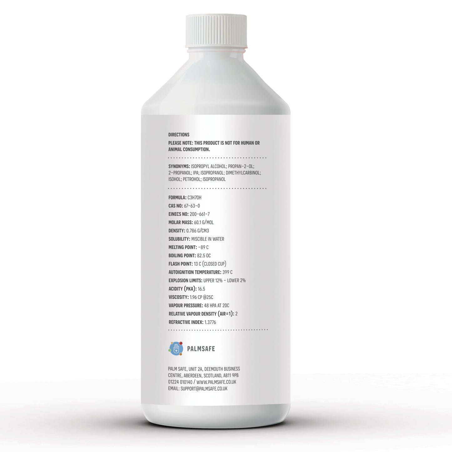 Rubbing Alcohol 500ml – 99% Pure Isopropanol IPA for Cleaning, Medical Use, Electronics, Glass, De-icer, Painting