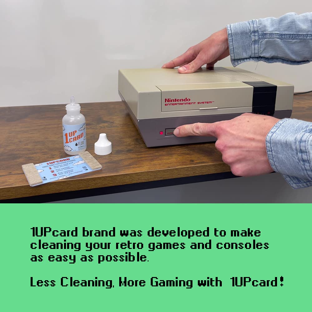 Universal Game Cartridge Cleaner 3 Card Pack for NES, SNES & More by 1UPCard