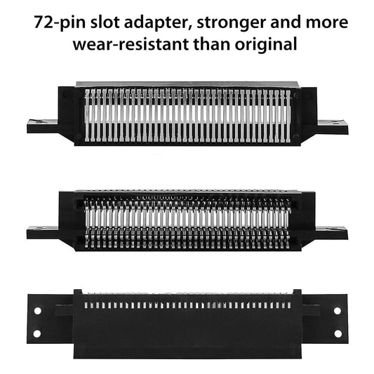 SUNJOYCO NES Cartridge Slot, 72 Pin NES Connector for NES 8 Bit Entertainment System Nintendo Console Games Repair Part