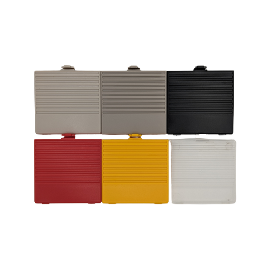 Game Boy Battery Cover Replacement for GB Original DMG - Grey, Red, Yellow, Black, Clear - Gameboy