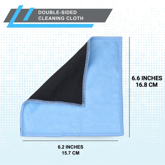 Microfiber Cleaning Cloths - 5 Pack - Double-sided Cleaning - Microfiber and Suede for Smartphones, LCD TV, Tablets, Laptop Screens, Camera Lenses and Other Delicate Surfaces