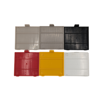 Game Boy Battery Cover Replacement for GB Original DMG - Grey, Red, Yellow, Black, Clear - Gameboy