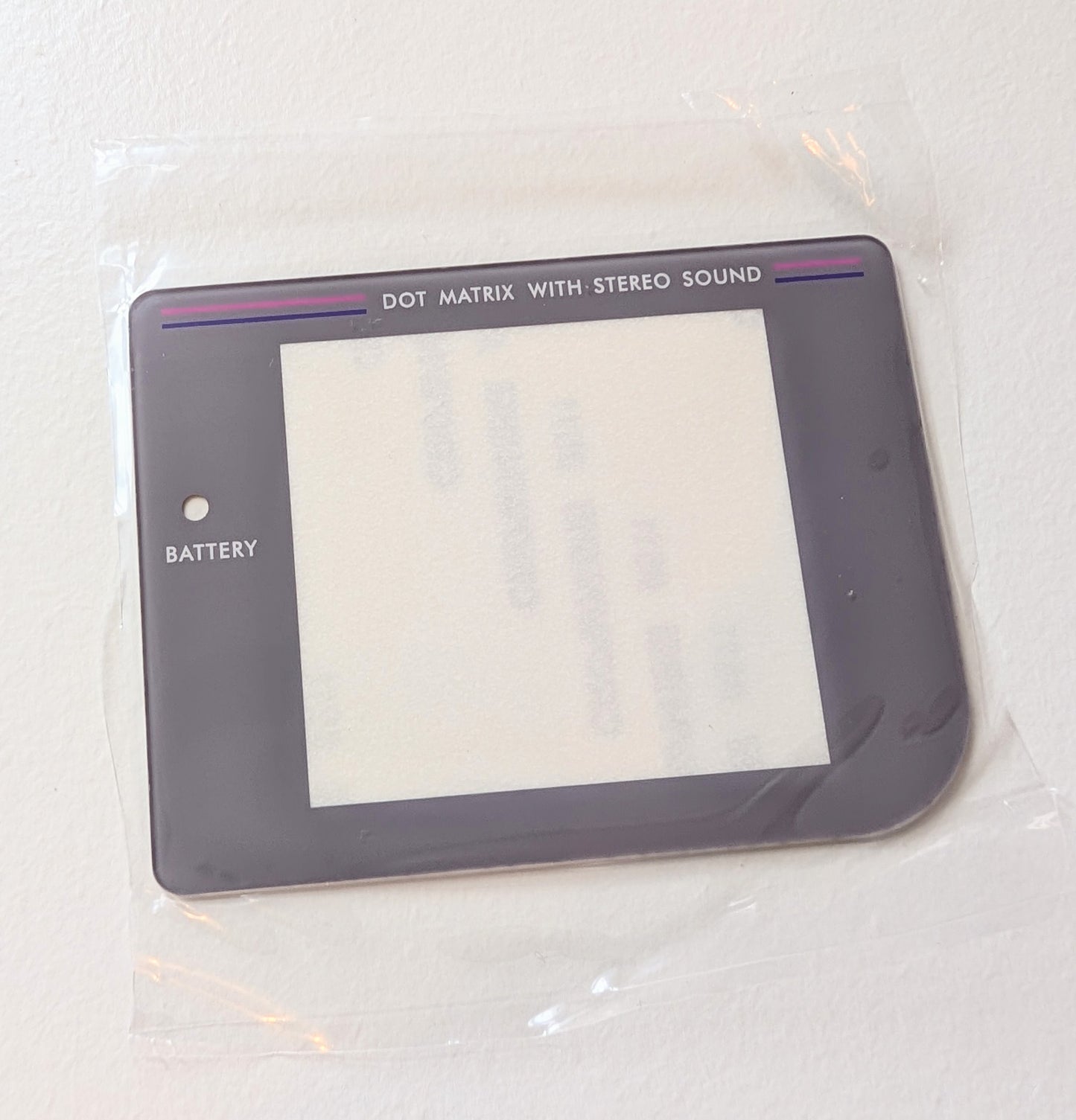 Game Boy GLASS Screen Cover Replacement – Front Panel Lens with Adhesive