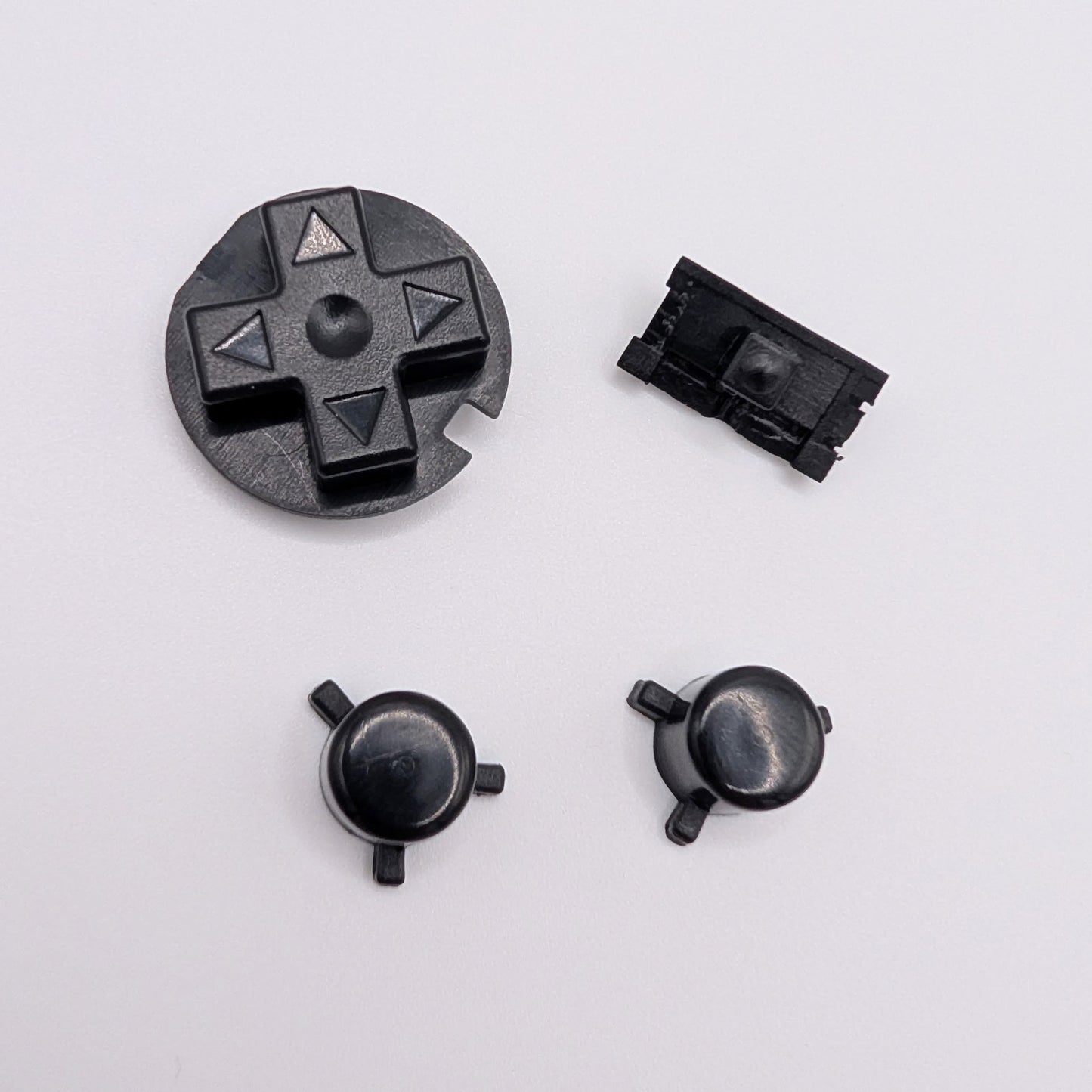 Game Boy Pocket Replacement Button Set – D-Pad, A/B & Power Switch (Black, White, Clear) GBP