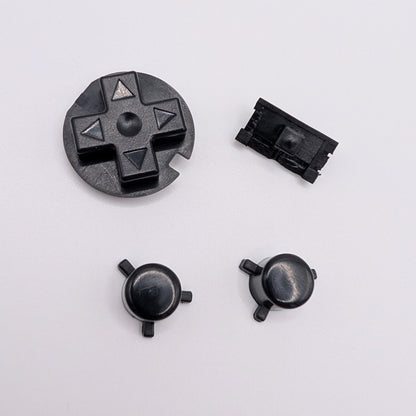 Game Boy Pocket Replacement Button Set – D-Pad, A/B & Power Switch (Black, White, Clear) GBP