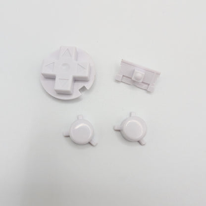 Game Boy Pocket Replacement Button Set – D-Pad, A/B & Power Switch (Black, White, Clear) GBP