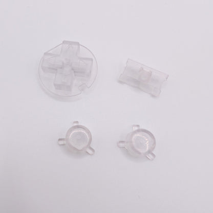 Game Boy Pocket Replacement Button Set – D-Pad, A/B & Power Switch (Black, White, Clear) GBP