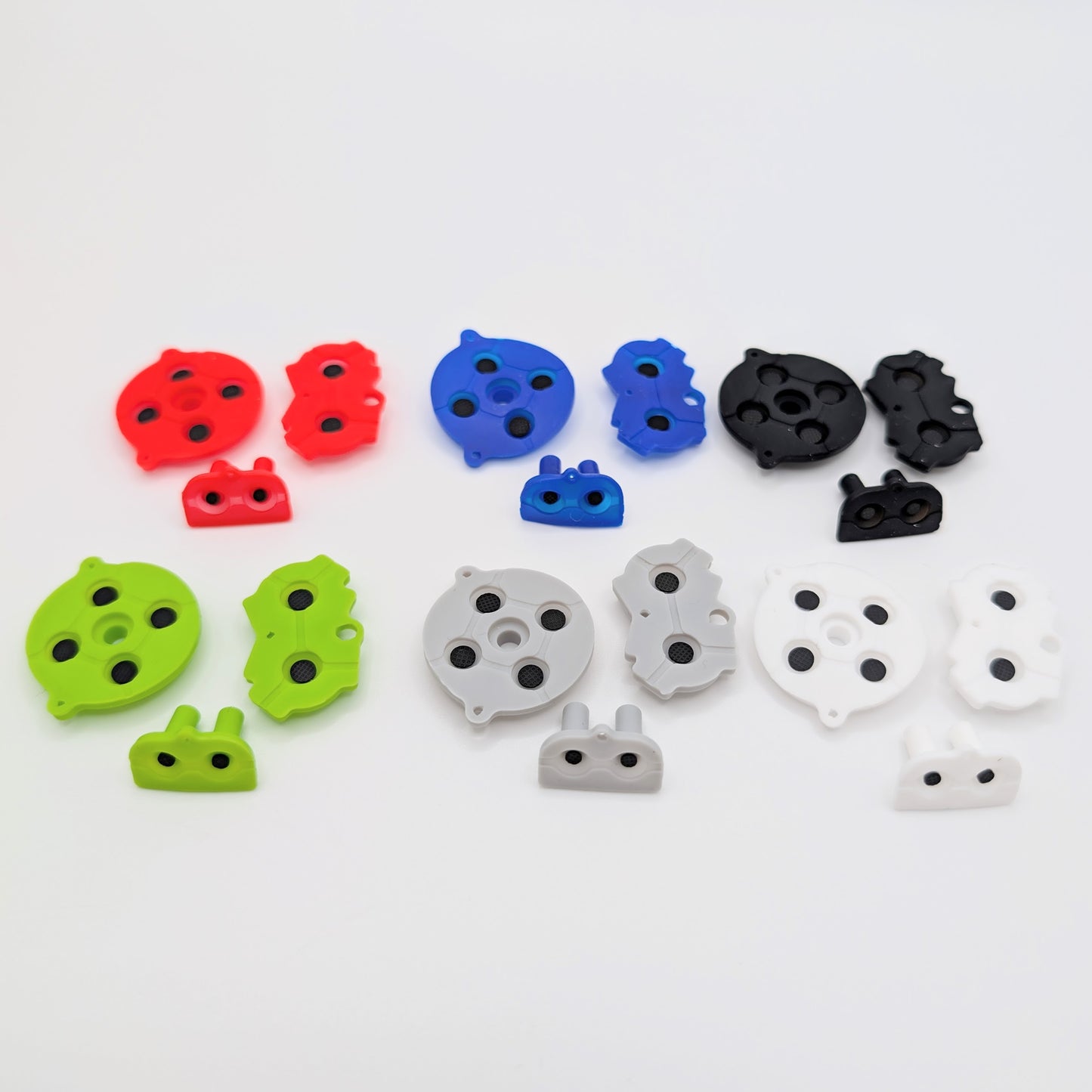 Game Boy Advance Silicone Pad Set – Button Contacts (6 Colours) GBA Replacement