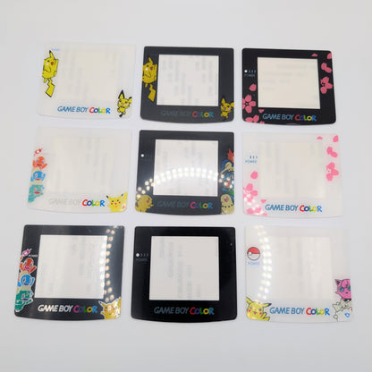 Game Boy Color Screen Lens Cover Replacement (Standard & 8 Colours) Peel & Stick