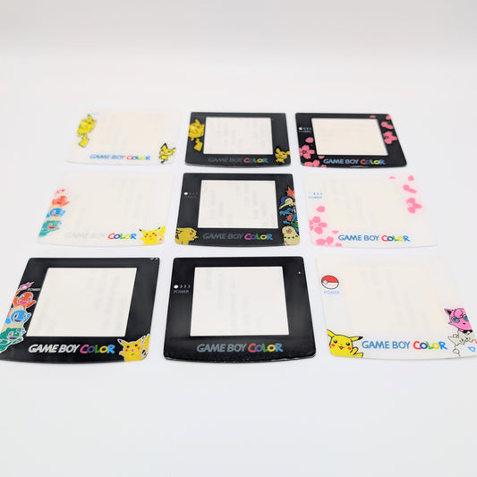 Game Boy Color Screen Lens Cover Replacement (Standard & 8 Colours) Peel & Stick