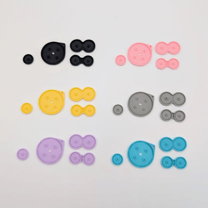 Game Boy Advance SP Silicone Rubber Button Contact Set | 6 Colours Available | AGS-001 & AGS-101